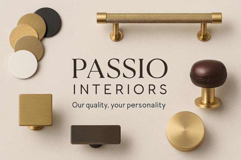 Passio Interiors Premium Solid Brass Hardware for Modern and Luxury Interior Design